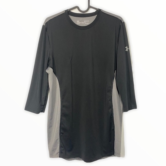 🍋men’s Under Armour Fitted Heat Gear Top - Picture 4 of 6